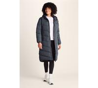 TOG24 Raleigh Womens Quilted Puffer Extra Long Coat for Winter with Fixed Hood, Two Way Zip and Recycled Thermal Filling
