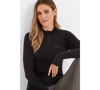 Tog24 'snowdon' Thermal Base Layer Quarter Zip In Black Black 24