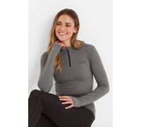 Tog24 'snowdon' Thermal Base Layer Quarter Zip In Grey Grey 8