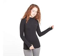 TOG24 Snowdon Women's Zip Neck Base Layer, Ultra Warm Supersoft Temperature Regulating Thermal Underlayer, Anti Chafe Seams Quick Moisture Wicking, Perfect for Running Hiking Biking Camping Skiing