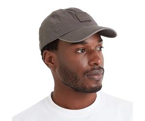 TOG24 Unisex Johan Cotton Baseball Cap, Lightly Washed Look with Adjustable Strap Logo Steel Grey