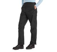 TOG24 Wigton Women's Waterproof Trousers. Windproof, Waterproof and Breathable Womens Overtrouser for Essential Outdoor Performance. Add These Womens Waterproof Trousers to Your Kit Black
