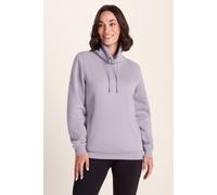 TOG24 Abigail Womens Funnel Neck Sweatshirt with Chunky Knitted Drawcords and Welt Pockets Lavender Grey