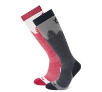 TOG24 Aprica Womens Padded Ski Socks With Heavy Cushioning Around The Whole Sock. Cushioned Ski Sock with Non-Slip Grip Cuffs, Re-Inforced Toe & Heel, Flat Toe Seam Plus Elastic Arch & Ankle Support