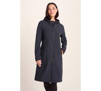 TOG24 Women's 'Enya' Longline Shower Resistant Softshell Jacket in Dark Indigo | Size: 8 TOG24 Dark Indigo 8