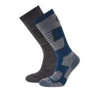 Tog24 'linz' 2-Pack Ski Socks In Dark Blue Dark Blue M