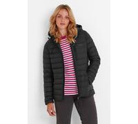 TOG24 North Womens Hooded Duck Down Jacket Padded Quilted Puffer Jacket Ultra Warm, 800 Fill Power Transforms Into Travel Pillow Durable With Flattering Fit - Ideal for Travel and Winter