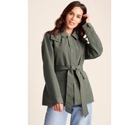 TOG24 Women's 'Shea' Waterproof Short Car Coat in Light Khaki | Size: 18 TOG24 Light Khaki 18