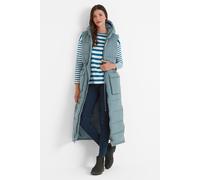 TOG24 Welham Womens Long-Length Padded Gilet Extra Long Bodywarmer Water-Repellent Coating (DWR) Wind-Resistant & Warm Toggle Adjusters On Hood & Waist Insulated Filling Made From Recycled Materials