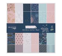 Toga 30 x 30 Paper Scrapbooking, Midnight Blue and Pastel Pink, 12 x 12 Inches