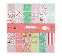 Toga 30 x 30 Paper Scrapbooking, Pink and Green, 12 x 12 Inch