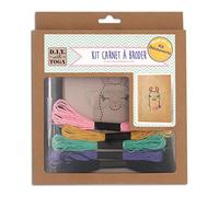 Toga D.I.Y Lama Embroidery Kit Notebook, Paper, multicoloured, 20 x 23 x 3 cm