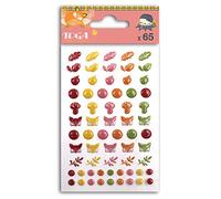 Toga Foxy Mini Fox Stickers, Orange and Green, One Size