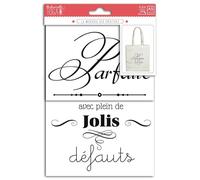 Toga Lady mem402 Expression Design Cute Bugs and Plasticised Fabric Iron-On Transfer Board Black 15 x 21 x 0.1 cm