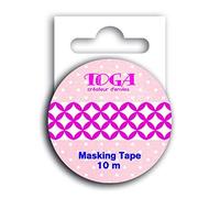 Toga MT36 Washi Masking Tape Fuchsia/White 5.5 x 7 x 1.5 cm