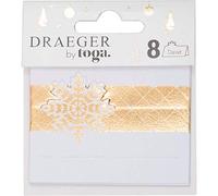 Toga Place Marker, White/Gold, 7 x 6,5 cm