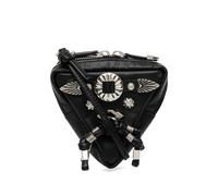 Toga studs leather crossbody bag - Black One Size