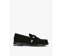 Toga Virilis Mens Black Hardware-embellished Suede Loafers 5