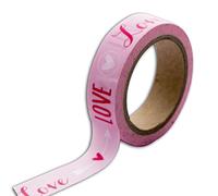 Toga Washi Tape Masking Tape 5.5 x 7 x 1.5 cm, Rose Love, 5.5 x 7 x 1.5 cm