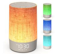 Togaga Sunrise Alarm Clock, Speaker Wake Up Light Night Light with 10 Colors, Sunrise/Sunset Simulation Dual Alarms and Snooze Function, 8 Natural Sounds, Bedside Lamp for Kids Adult.