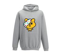 Togather we can Child Spotty Day 2024 Bear Novelty Hoodie Pudsey Day Big Head School Childeren need Unisex kids adult (L, Heather Grey)