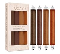 Togayu Heatless Curls Overnight Set - 4PCS Jumbo Velvet Hair Rollers to Sleep In, Soft Flexi Rods for No Damage Curls and Wave