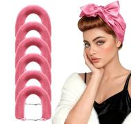 Togayu Heatless Curls Overnight Set - 6PCS Jumbo Velvet Hair Rollers to Sleep In, No-Damage Flexi Rods for Beautiful, Effortless Curls and Waves for Women