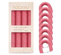 Togayu Heatless Curls Overnight Set - Jumbo Overnight Hair Curlers to Sleep In, Soft Velvet Hair Rollers for Women, No Damage Curls Styling Tools 8pcs