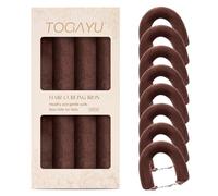 Togayu Heatless Curls Overnight Set - Jumbo Overnight Hair Curlers to Sleep In, Soft Velvet Hair Rollers for Women, No Damage Curls Styling Tools 8pcs