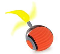 TOGETDREAM Speedy Tail 2.0, Speedy Tail Cat Toys, Interactive Cat Toy with Fluffy Tail Automatic Interactive Cats Ball Rechargeable Active Rolling Ball for Indoor Small Cats, Orange