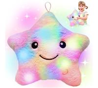 TOGETDREAM Star Light Up Toys, Plush Sensory Toys for Autism Sleep Aid, Soft Glowing Pillow, LED Star Pillow Xmas Gifts for Autistic Kids