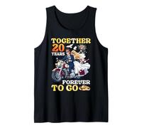 Together 20 Years Forever to Go 20th Wedding Anniversary Tank Top