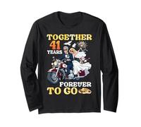 Together 41 Years Forever to Go 41st Wedding Anniversary Long Sleeve T-Shirt