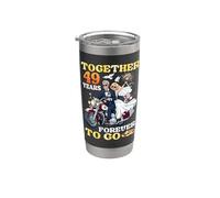 Together 49 Years Forever to Go 49th Wedding Anniversary Stainless Steel Insulated Tumbler