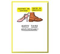 Together for Leather! Funny Third Anniversary Card