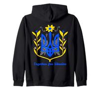 Together For Ukraine Symbol Hope Zip Hoodie