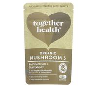 TOGETHER HEALTH - Organic Mushroom 5 Complex - Full-Spectrum Extract 800mg - 60 CAPS