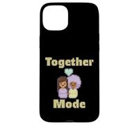 Together Mode - Cute Pixel Couple Gamer Design Case for iPhone 15 Plus