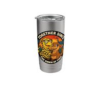 Together Since The Dawn of Time Cute Lizard Couple Drinkware Stainless Steel Insulated Tumbler