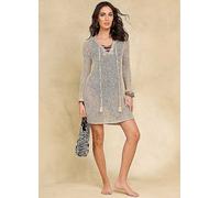 Together Sparkle Knit Tassle Dress White