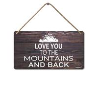 Together They Built A Life They Loved Wooden Hanging Wall Sign, 5x10 Inch, Wood Sign Hanging Plaque for the Home Love Decorations