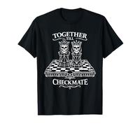 Together Till Checkmate Chess Couple Artwork T-Shirt