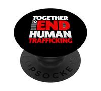 Together To End Human Trafficking - End Human Trafficking PopSockets Adhesive PopGrip