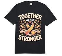 Together We are Stronger Awareness Ribbon Support Squad Comfort Colors Adult Heavyweight T-Shirt