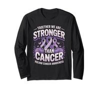Together We are Stronger Than Cancer Vulvar Awareness Long Sleeve T-Shirt