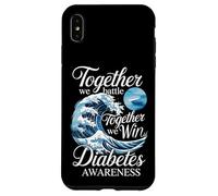 Together We Battle Together We Win Diabetes Awareness Case for iPhone XS Max