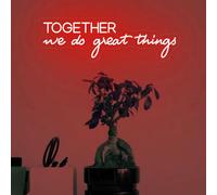 Together we do Great Things Neon Sign, Teamwork Wall Art, Motivational Office Decor Bedroom Sign