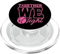 Together We Fight Softball Breast Cancer Awareness Wear Pink PopSockets PopGrip for MagSafe