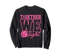 Together We Fight Softball Breast Cancer Awareness Wear Pink Sweatshirt
