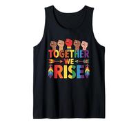 Together We Rise LGBT Pride Shirt Rainbow Flag Tank Top